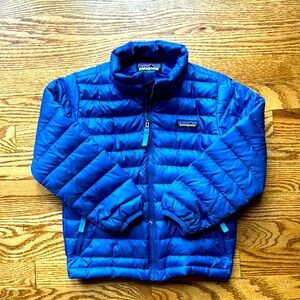 Patagonia 5T down puffer sweater jacket.